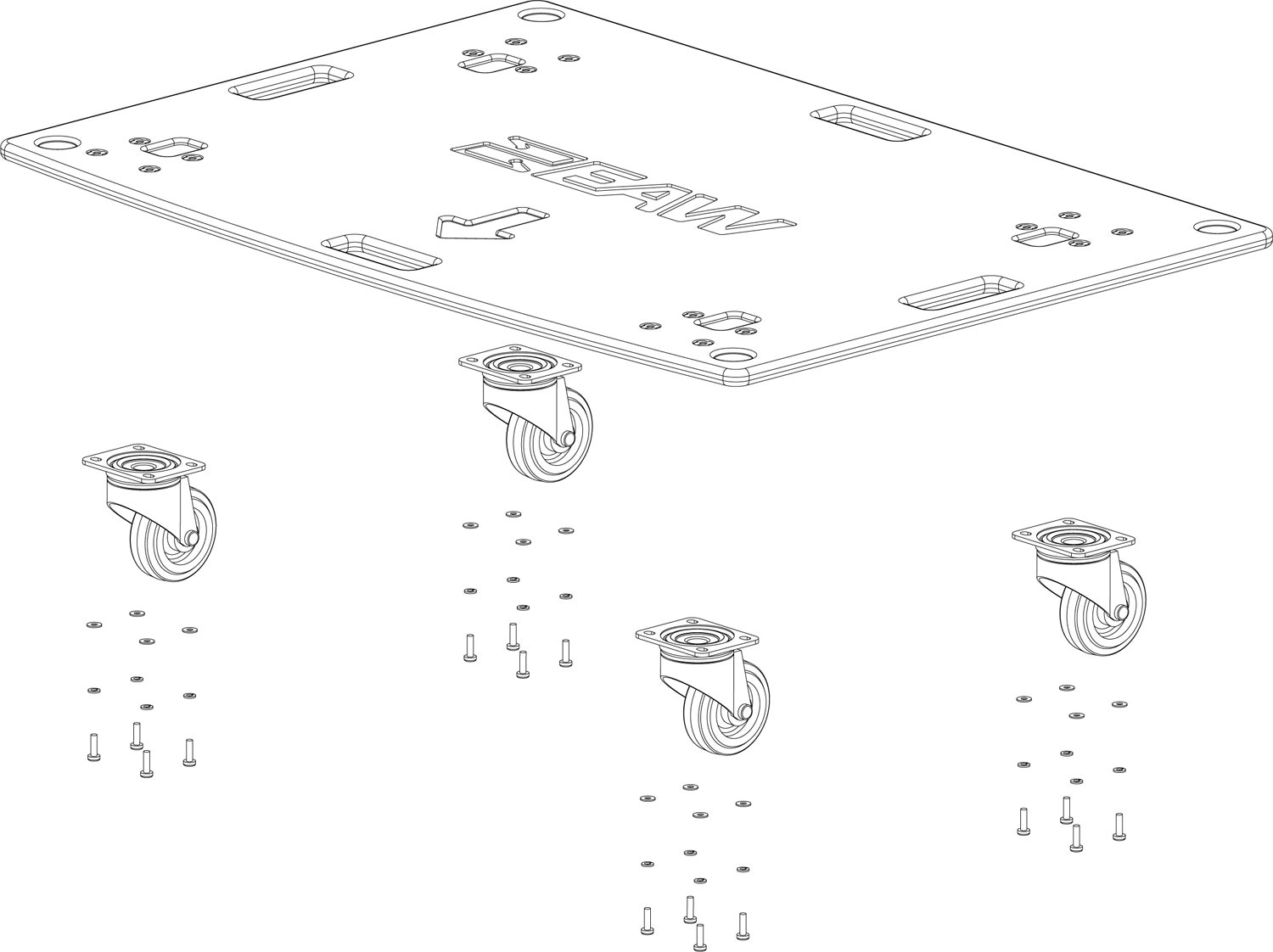 EAW RSX218 ACC CASTER PALLET